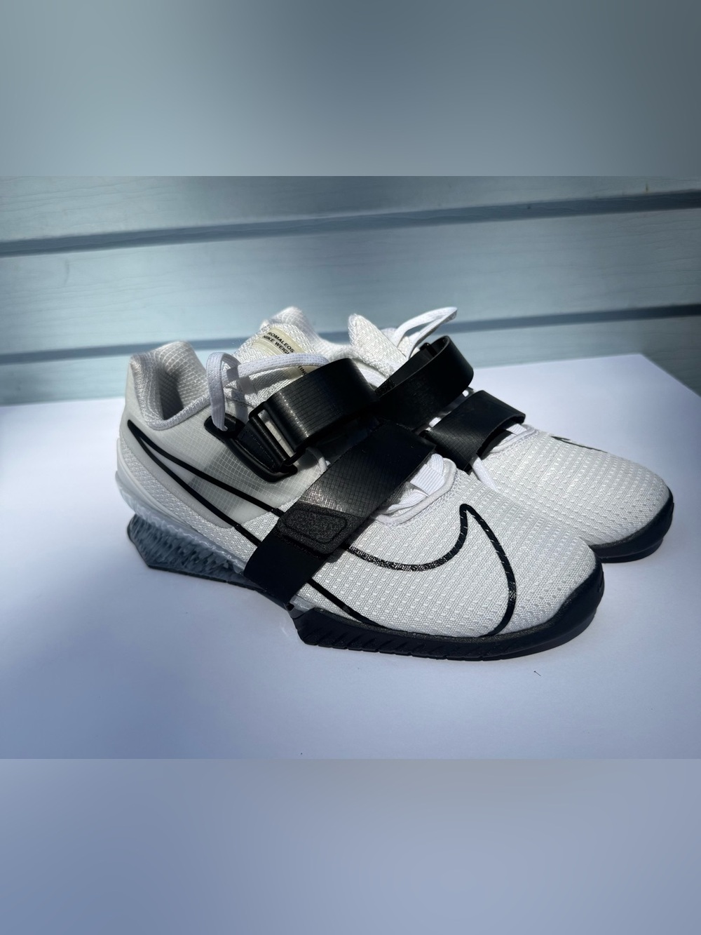 Nike Romaleos 4 White Black Men's Weightlifting Shoes CD3463-101
